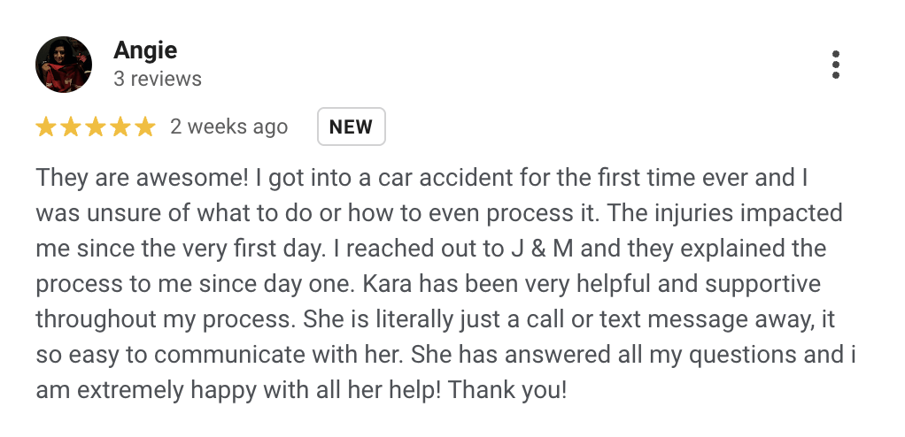 Jacoby and Meyers San Francisco car accident review